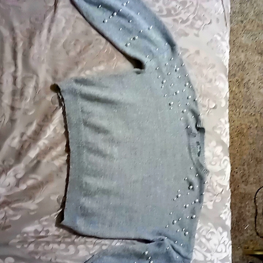 Warm winter gray sweater